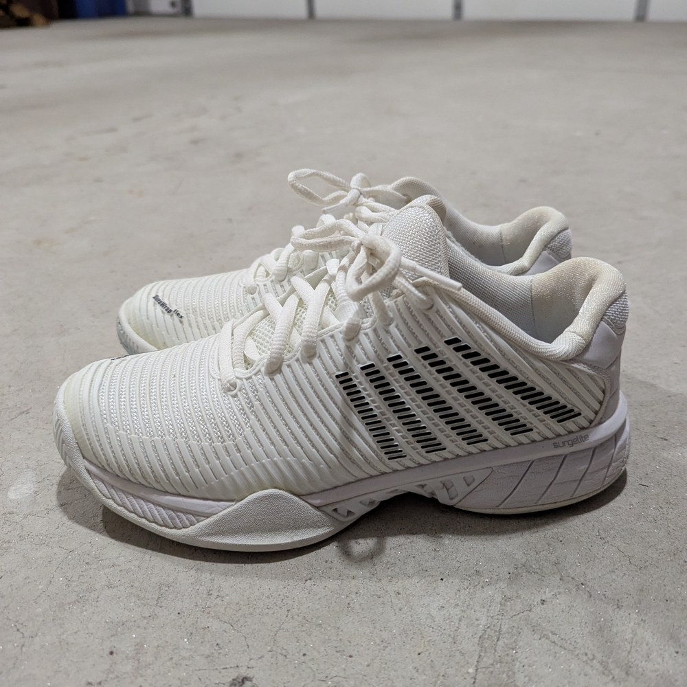 K-Swiss White and Black Women's Sneakers